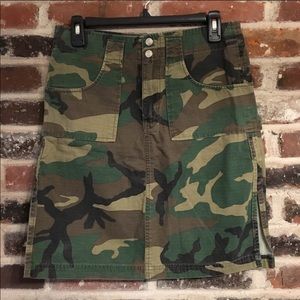 Vintage Camouflage 100% Cotton Skirt